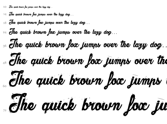 The Bully font waterfall